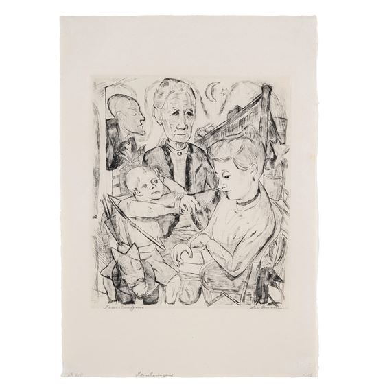 Familienszene (Familie Beckmann), from Gesichter