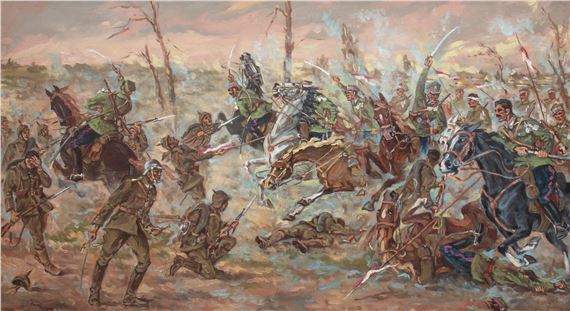 Scena batalistyczna by Edward Mesjasz, 1980