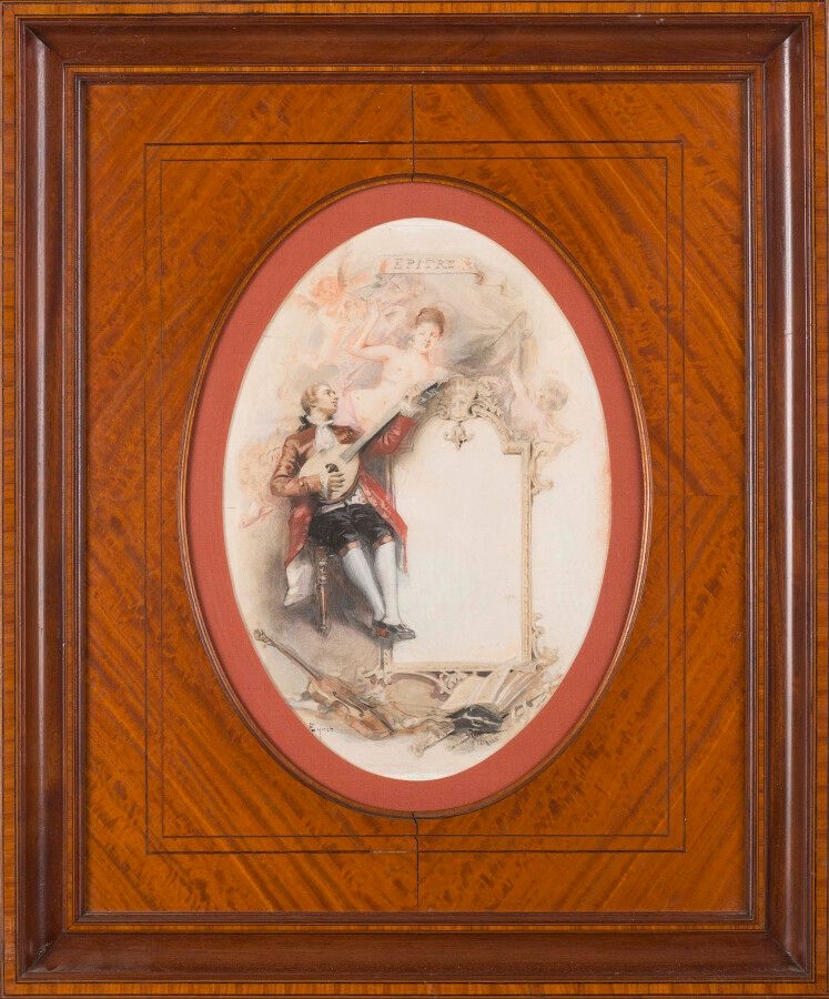 Artwork by Albert Lynch, Illustration project for Aline, Queen of Golconde, Made of Watercolor