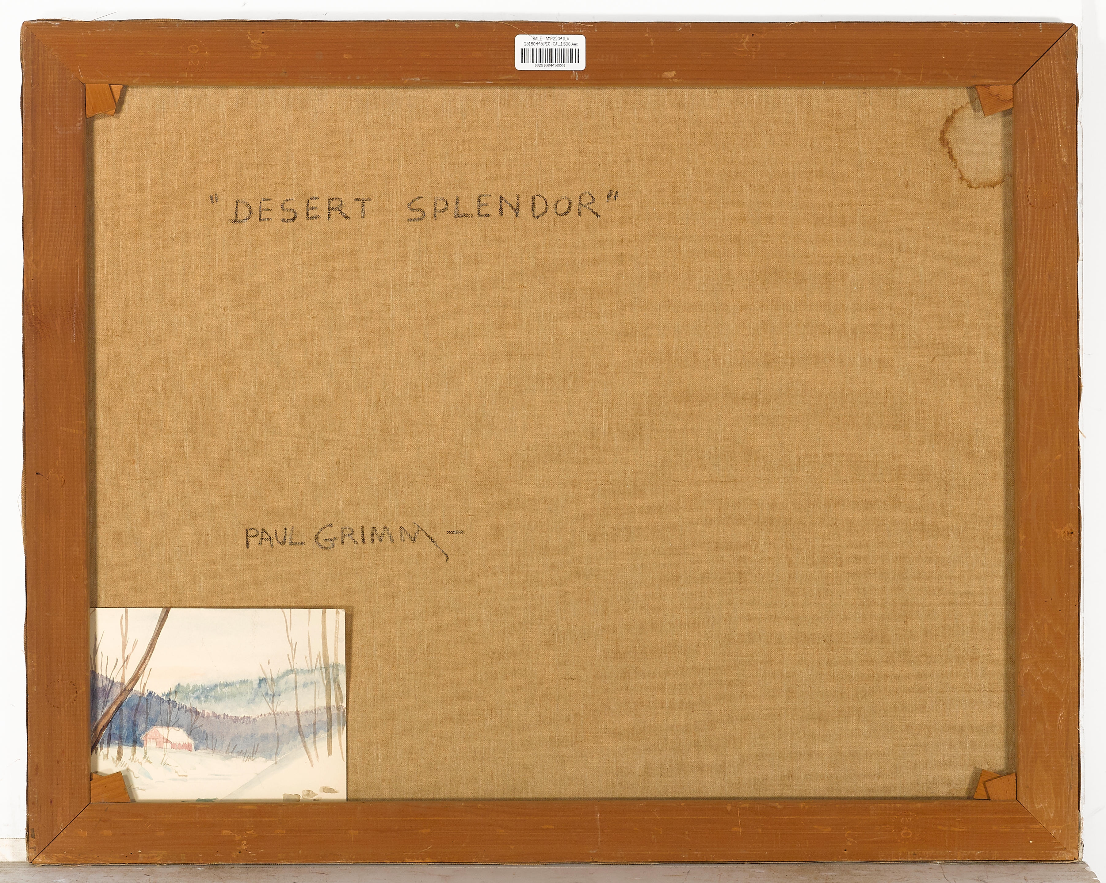 Artwork by Paul Grimm, Desert Splendor, Made of oil on canvas