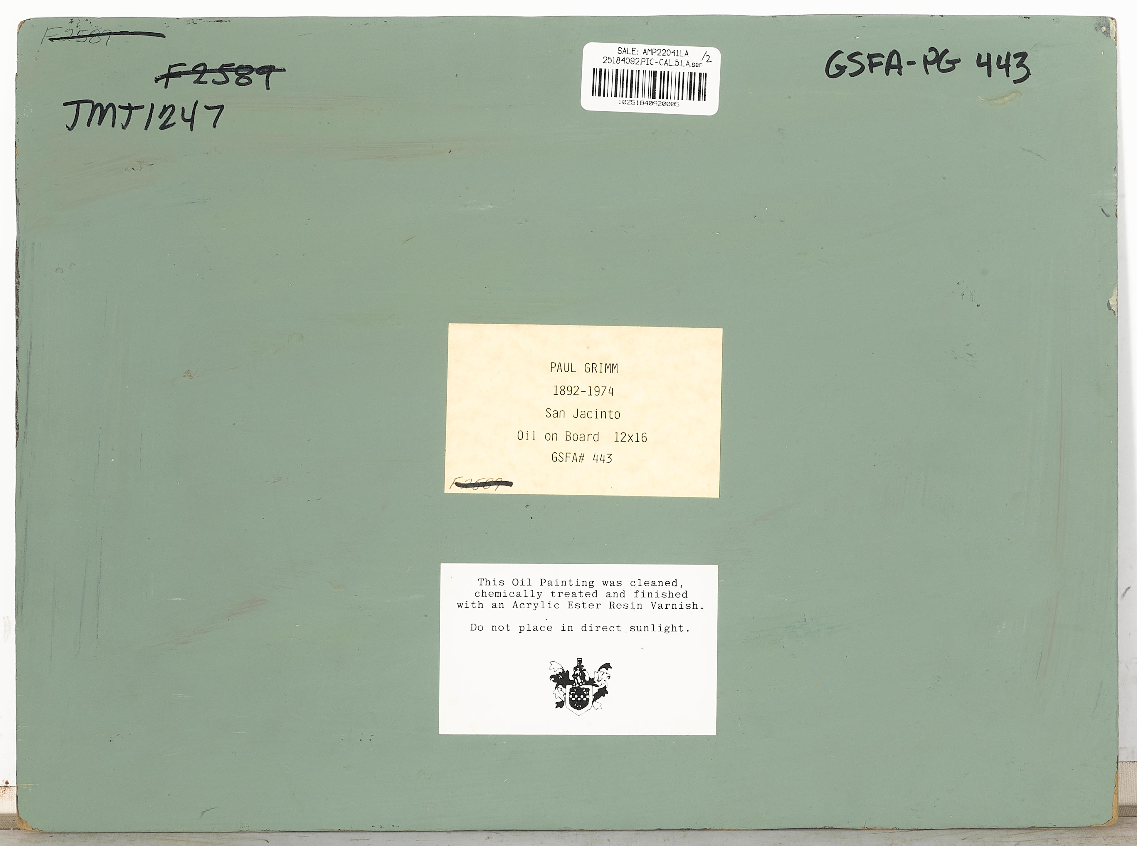 Artwork by Paul Grimm, High Desert and San Jacinto (a group of two), Made of oil on board