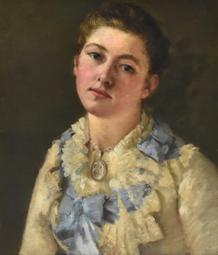 Harry Rutherford | portrait study of a young woman wearing white blouse ...