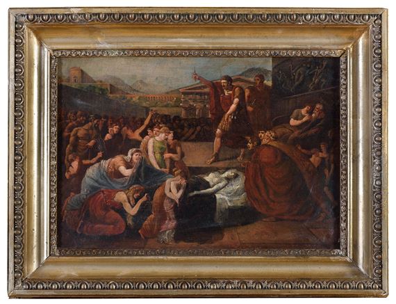 LA MORTE DI CAMILLA by Roman School, 19th Century, della fine del XIX secolo