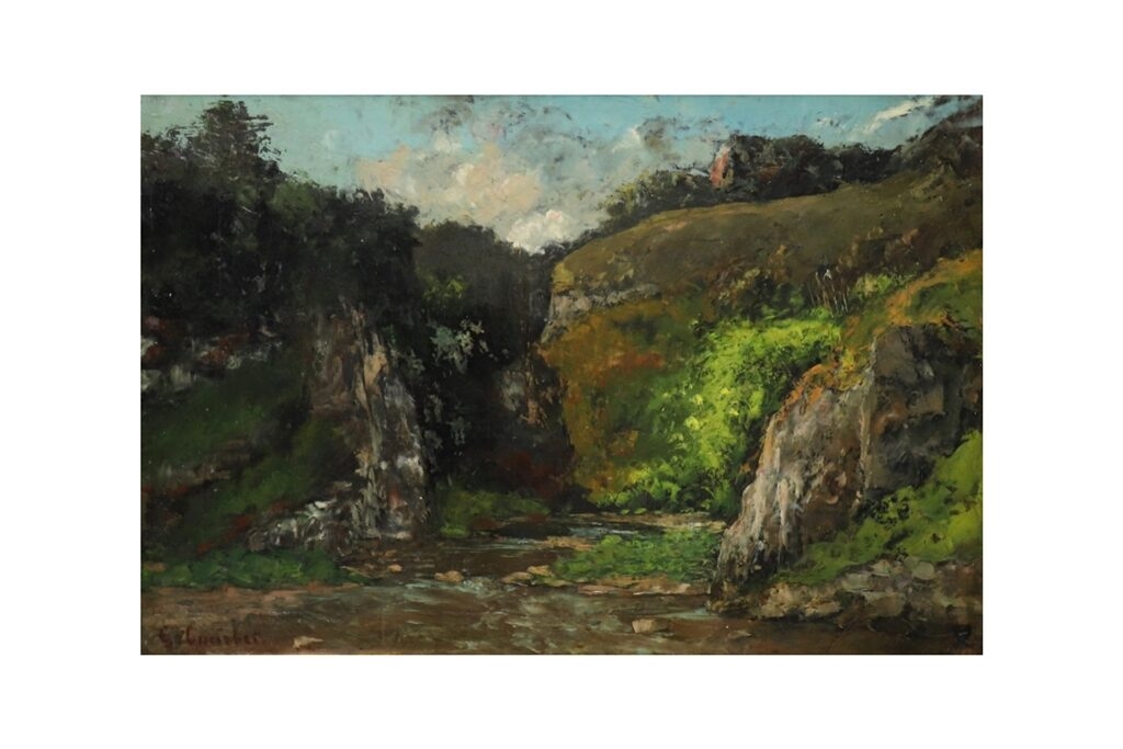 La source de la Loue by Gustave Courbet