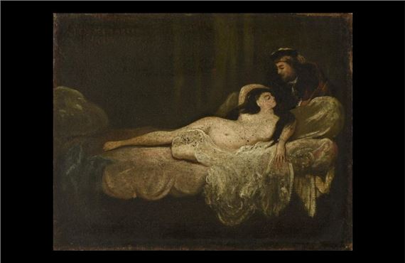 Odalisque et courtisan by Jean Seignemartin, 1870