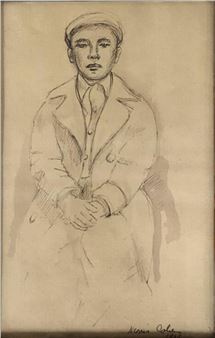 Seated Boy - Morris Cohen