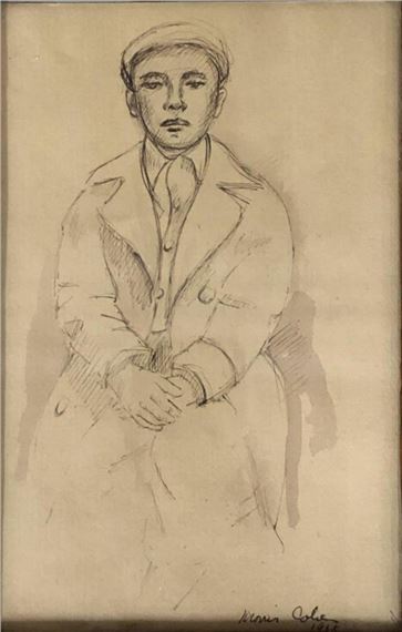 Seated Boy - Morris Cohen