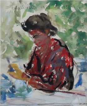 Olvasó hölgy - Meller Péter