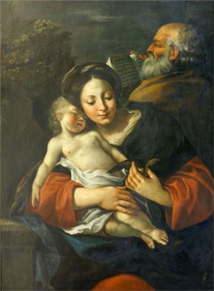 Madonna mit Kind und Stieglitz by Lorenzo Garbieri, 1613