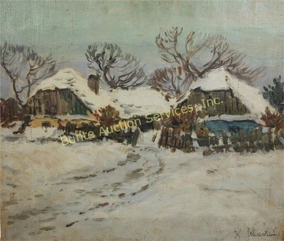 Snowbound cottages