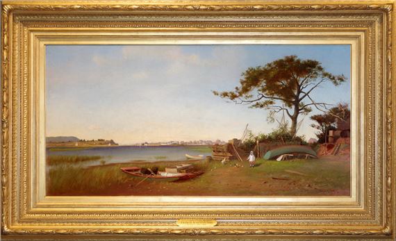Seabright from Galilee, New Jersey. by Francis A. Silva, 1880