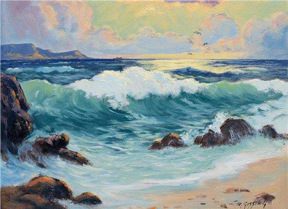 Breakers In The Afternoon Sun by Roland Gissing, 1959