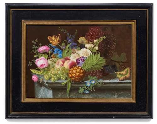 EMPIRE PICTORIAL PLAQUE WITH STILL-LIFE - Nicolas-Antoine Le Bel
