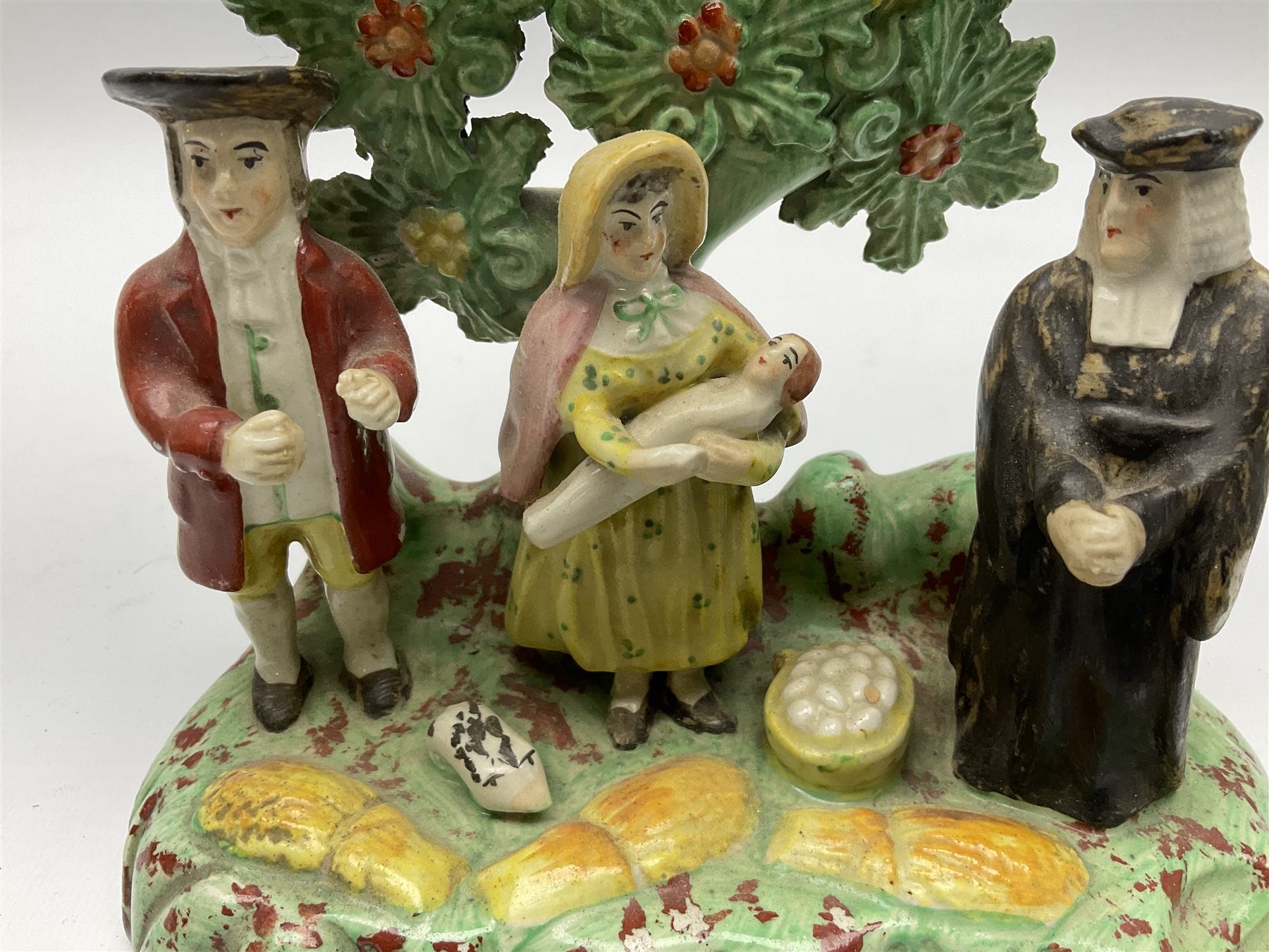 Staffordshire | Two early 19th century Staffordshire figure 'Tithe Pig ...