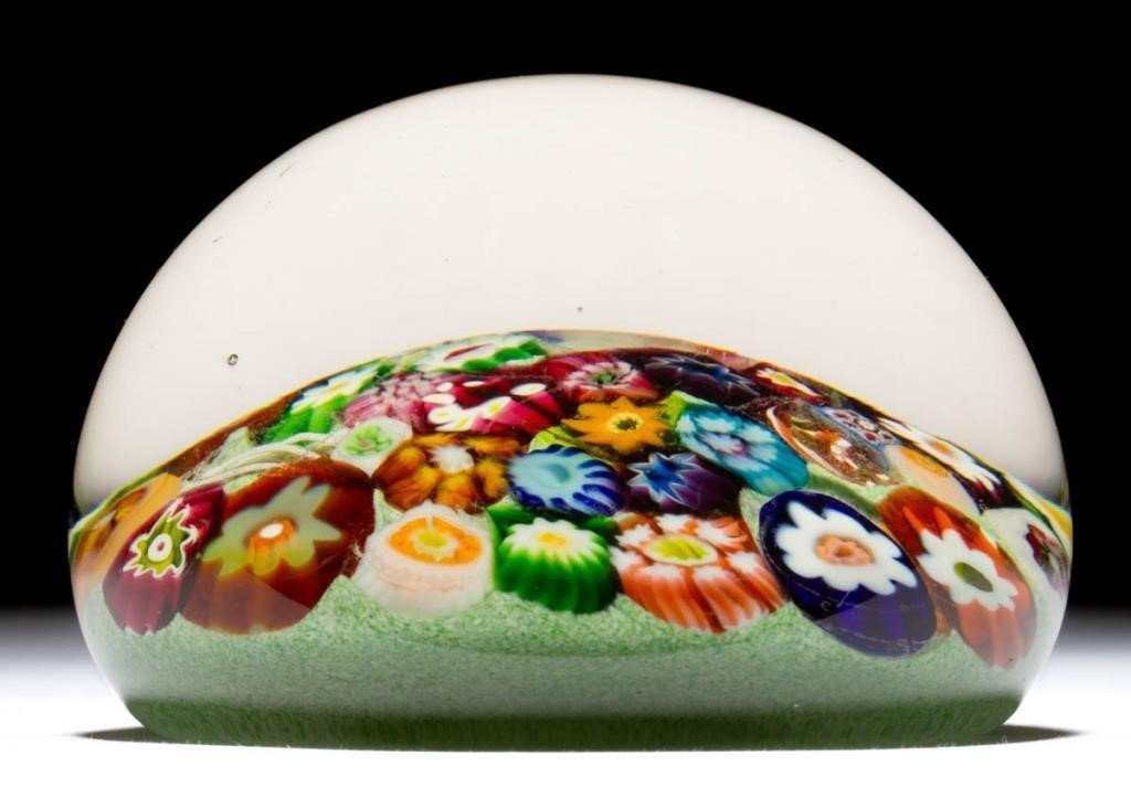 Paul Ysart CLOSEPACK MILLEFIORI ART GLASS PAPERWEIGHT (20th Century) MutualArt