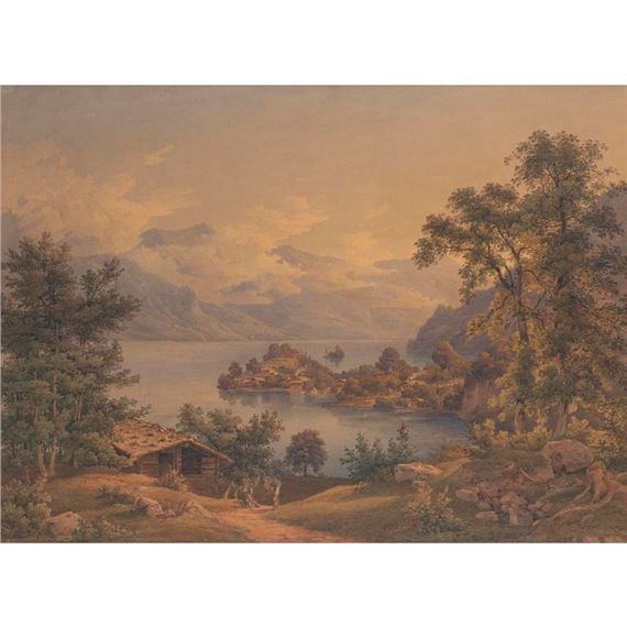 "Lac de Brienz" by Jakob Suter, August 1850