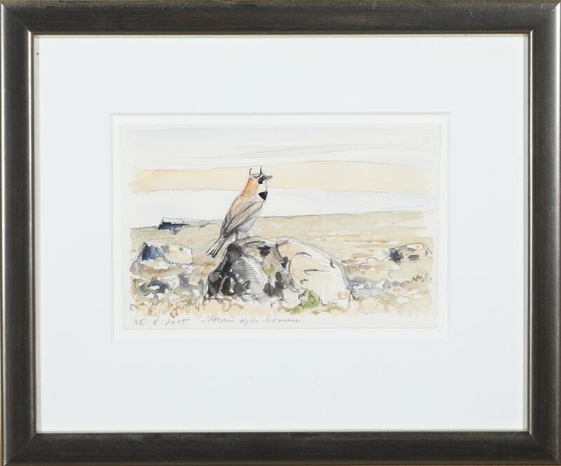 Artwork by Jens Gregersen, Four sceneries, Made of Watercolour and pen on paper