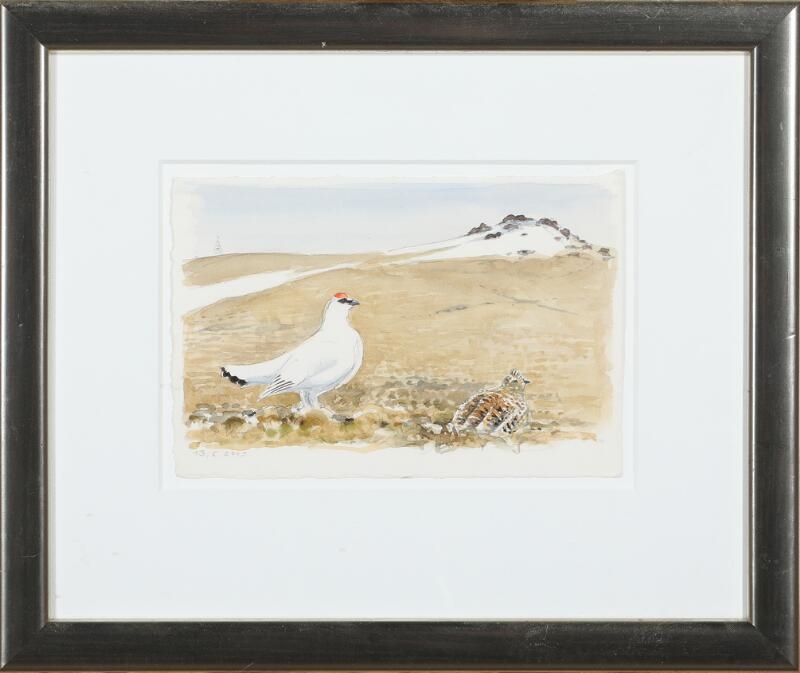 Artwork by Jens Gregersen, Four sceneries, Made of Watercolour and pen on paper