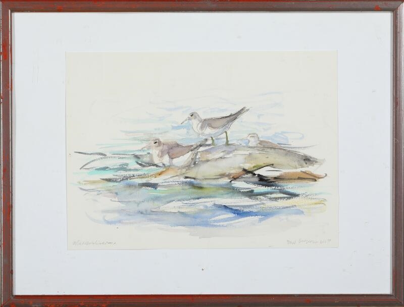 Artwork by Jens Gregersen, Four sceneries, Made of Watercolour and pen on paper