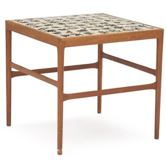 Square coffee table of teak - Knud Mortensen
