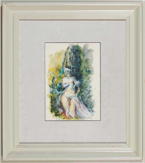 MIMI FOGT, mista sobre papel, 34 x 24 cm. by Mimi Fogt, 1981