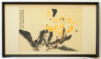 Orange Blossom with a bee - Stephen Lowe