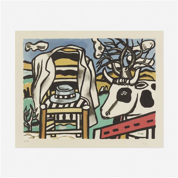 FERNAND LEGER、LA TABLE DANS LE JARDIN La table dans le jardin