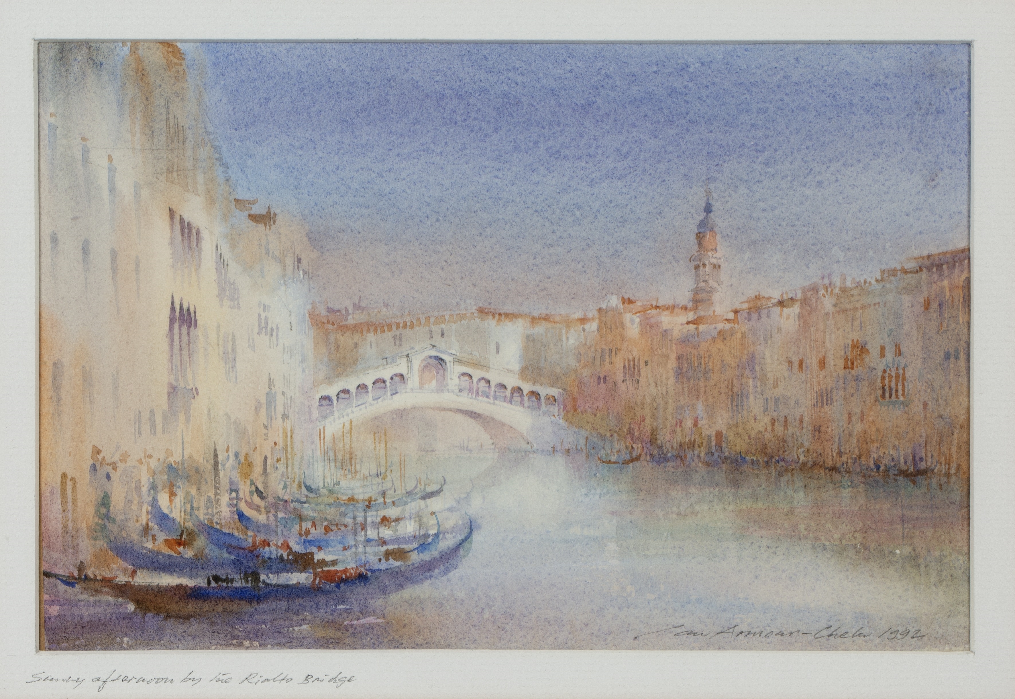 Ian Armour-Chelu | Sunday Afternoon by the Rialto Bridge | MutualArt