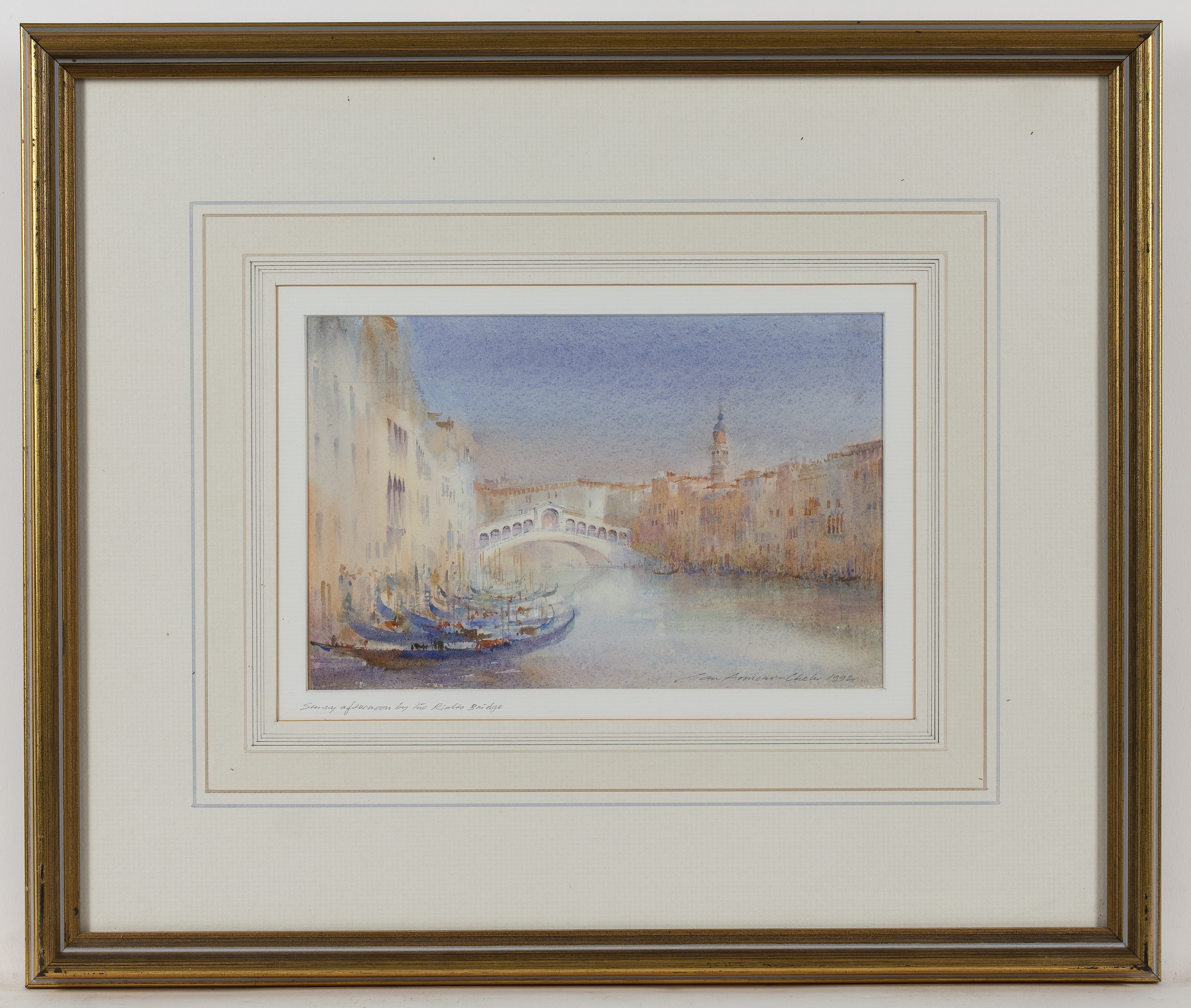 Ian Armour-Chelu | Sunday Afternoon by the Rialto Bridge | MutualArt