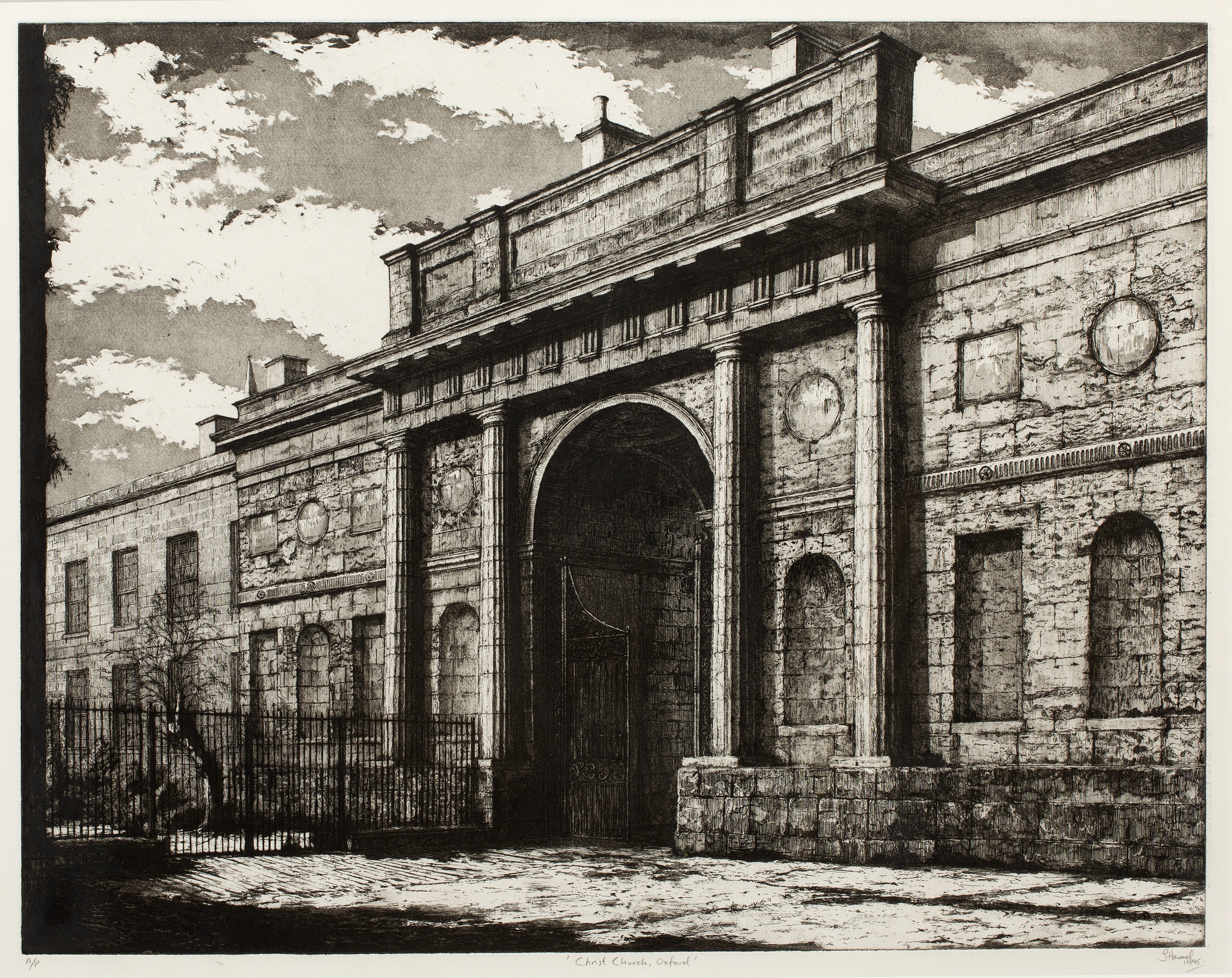 Artwork by John Howard, 'Christ Church, Oxford', Made of etching