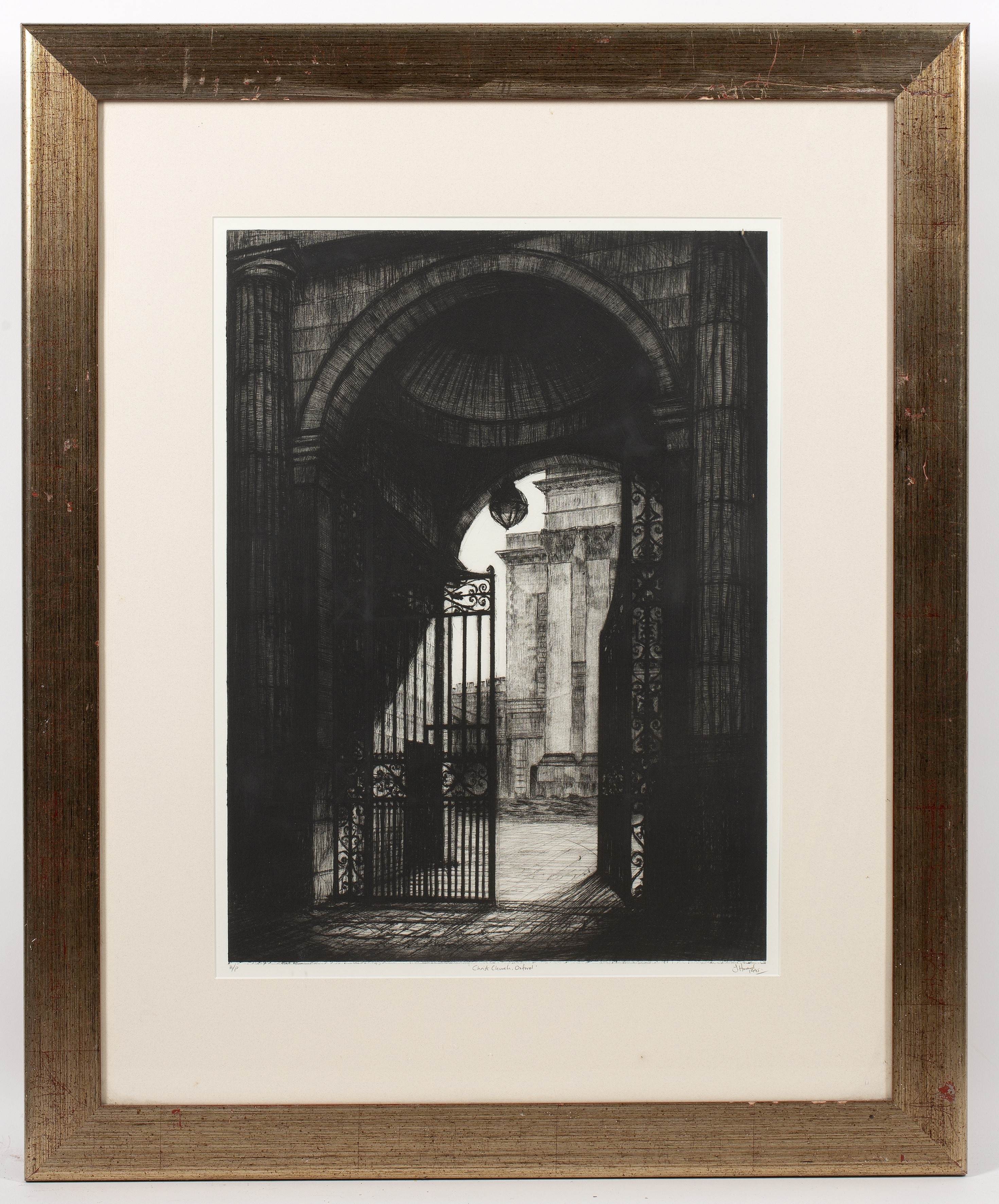 Artwork by John Howard, 'Christ Church, Oxford', Made of etching