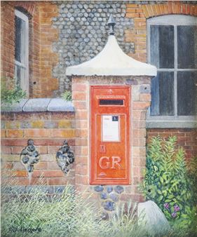 'Post Box on a Fancy Wall' - Jo Dollemore