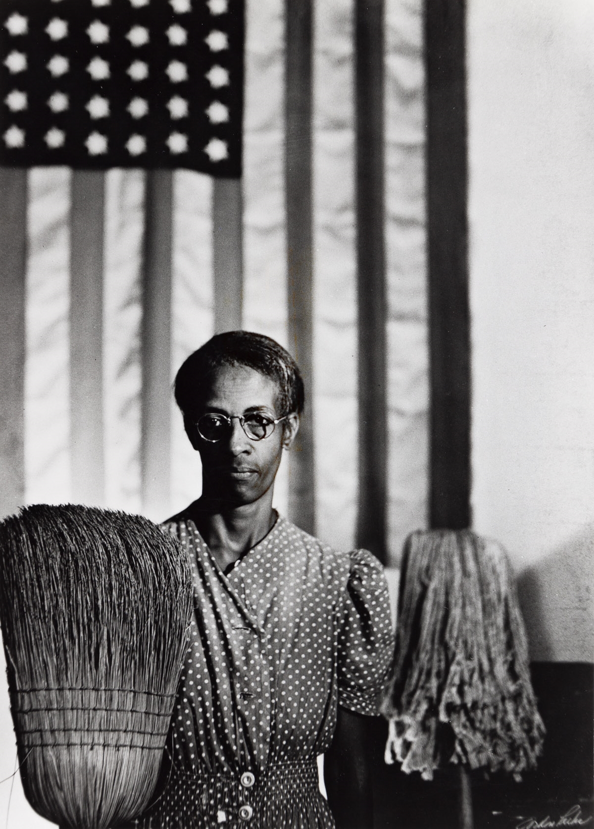 Artwork by Gordon Parks, American Gothic, Washington D.C., Made of Silver copy print