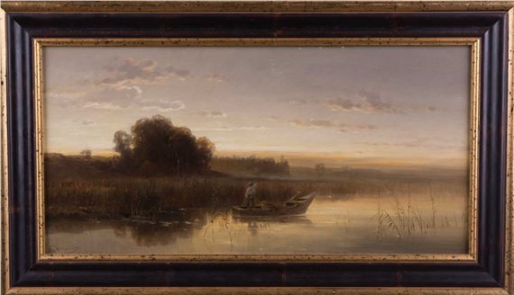 Fischerboot am Chiemseeufer by Conrad Wimmer