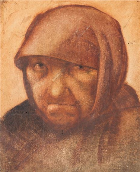 Bolesław Cybis | Head of an Old Woman in a Handkerchief (1924 - 1925 ...