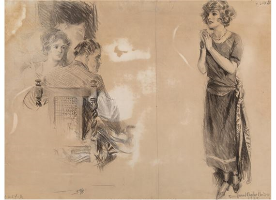 His Attention by Howard Chandler Christy, 1923