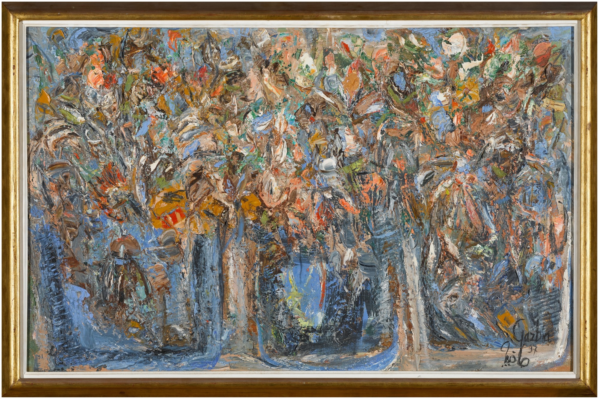 Artwork by Gazbia Sirry, Untitled (Trees), Made of oil on canvas