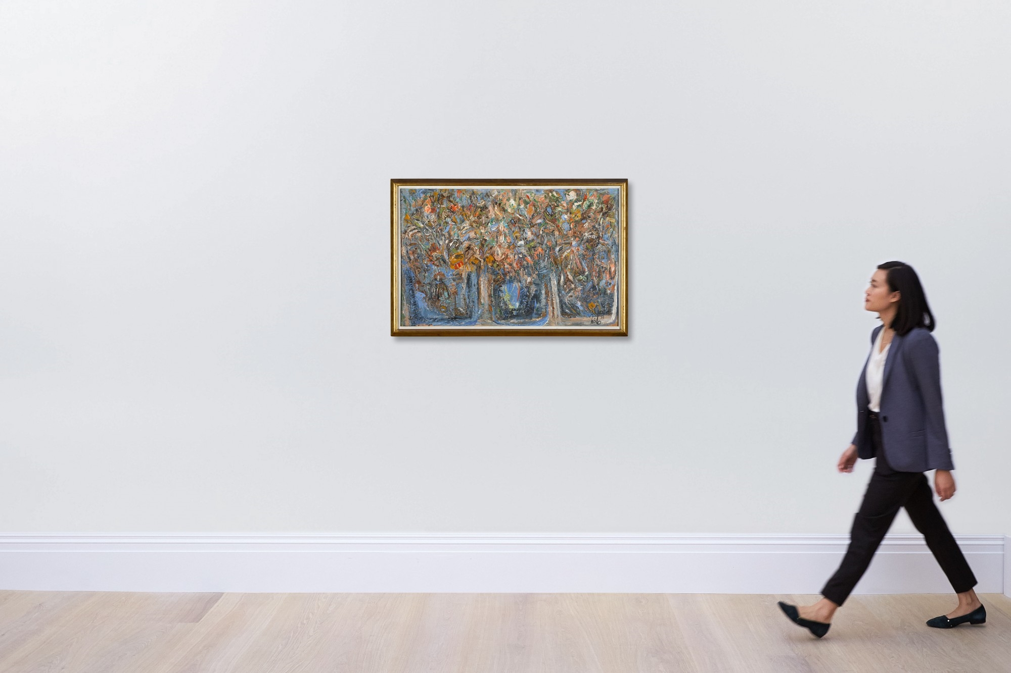 Artwork by Gazbia Sirry, Untitled (Trees), Made of oil on canvas