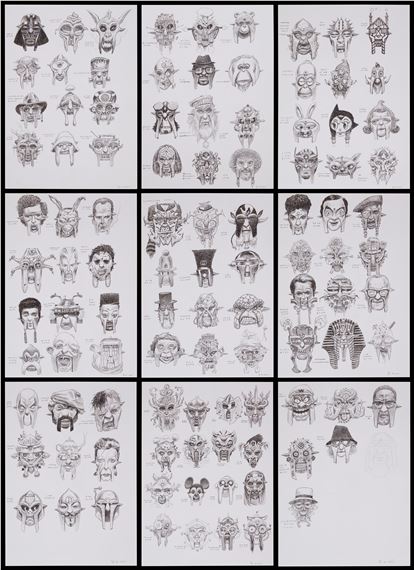 "50 Faces of DOOM" nine original illustrations by Dan Lish - Dan Lish