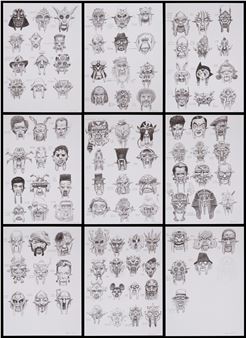 &quot;50 Faces of DOOM&quot; nine original illustrations by Dan Lish - Dan Lish