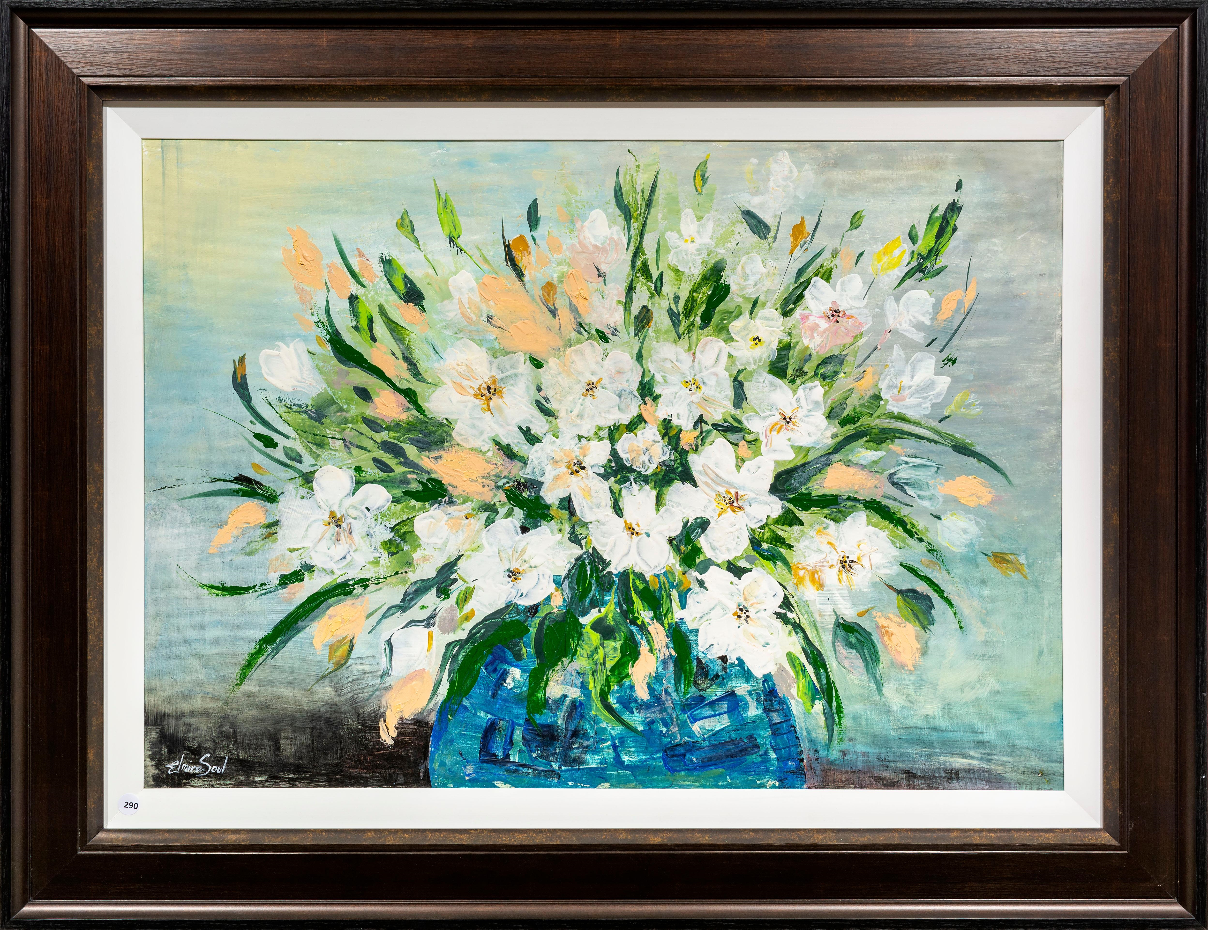 Artwork by Elmira Soul, Still Life Flowers, Made of Oil