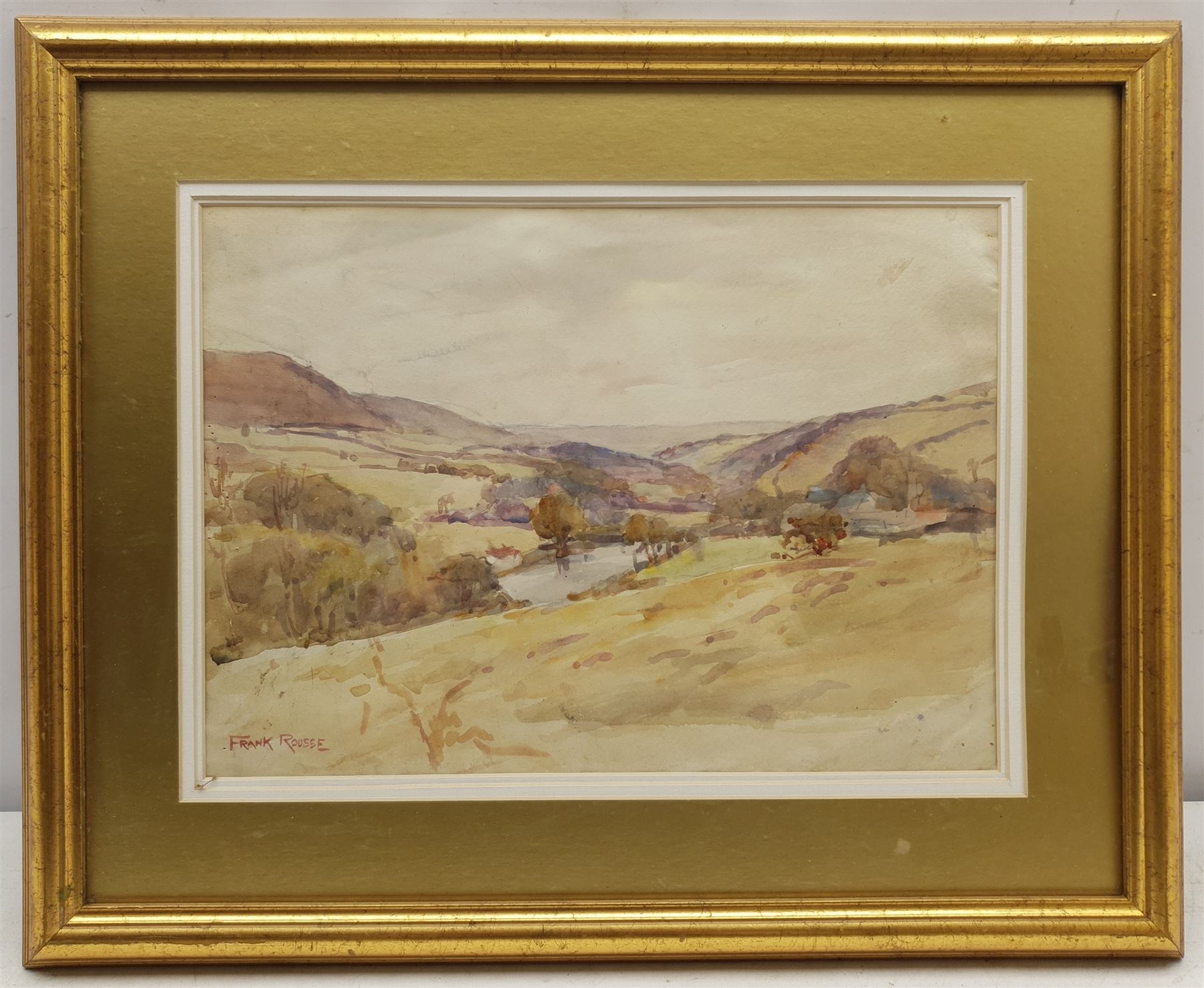 Frank Rousse | 'River Esk Upstream at Whitby' | MutualArt
