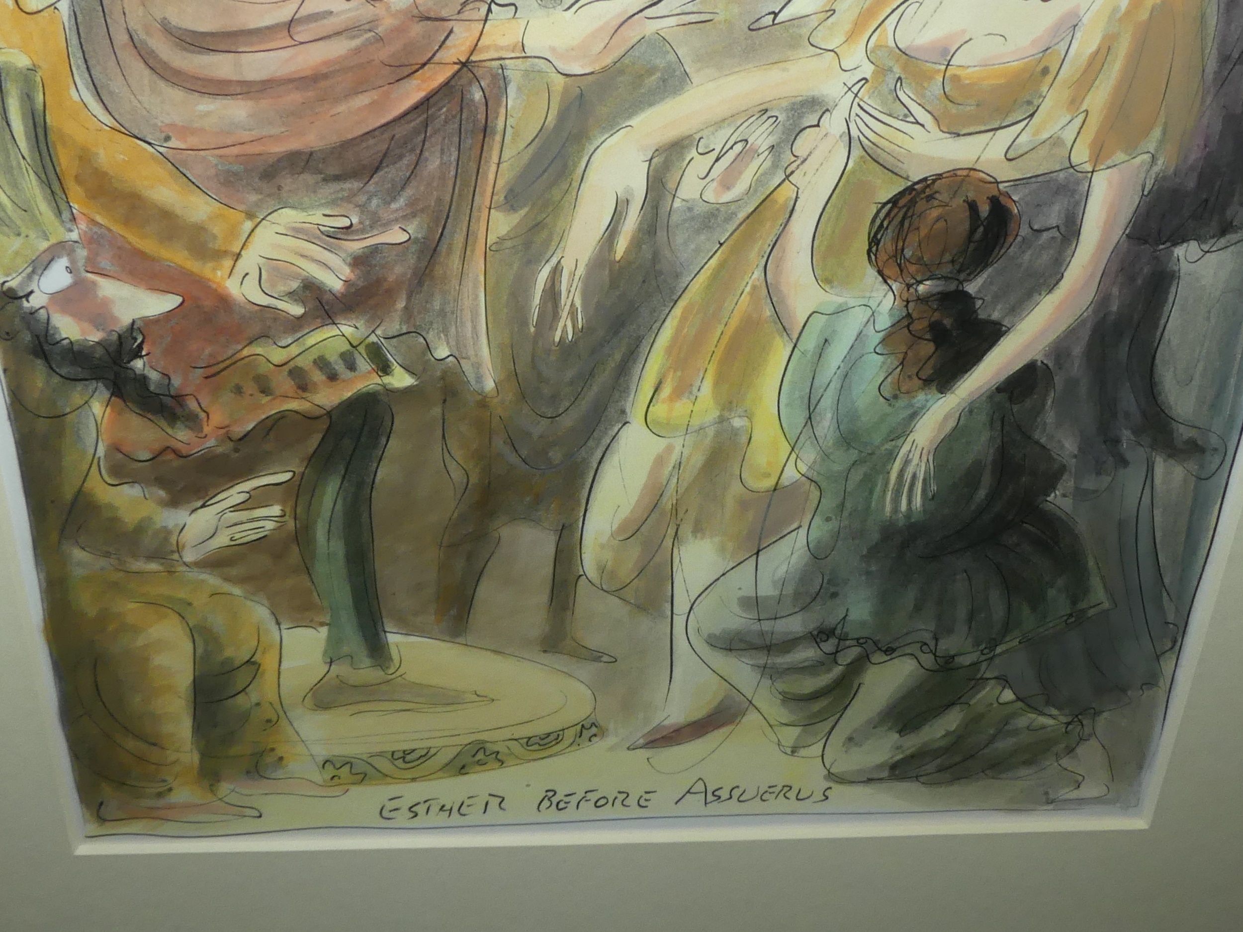 Ed Sorel | - Esther before Ahasuerus | MutualArt