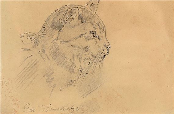 Die Hauskatze by Friedrich Preller the Elder, 1804