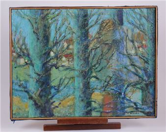 Village at the river - Monique Le Béguec