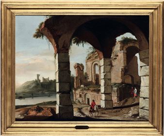 Paesaggio con ruderi e figure - Pieter Anthonisz van Groenewegen