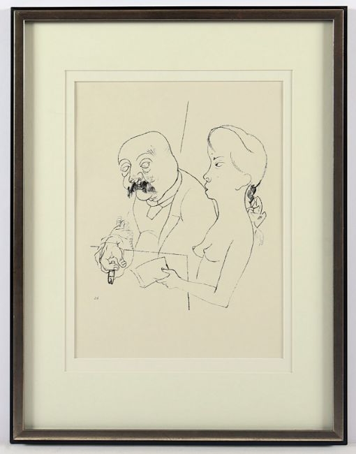 Artwork by George Grosz, "Frühlingserwachen", Made of Offset lithograph