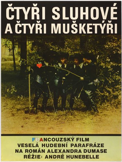 ČTYŘI SLUHOVÉ A ČTYŘI MUŠKETÝŘI (LES QUATRE CHARLOTS MOUSQUETAIRES) by Kaja Saudek, 1975