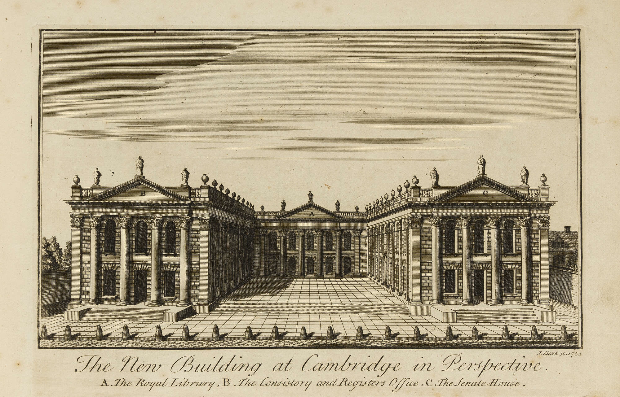 Artwork by Henry Overton, John Hoole, Britannia Illustrata , of Views of all the Palaces...and other Publick Buildings of England, Made of engraving