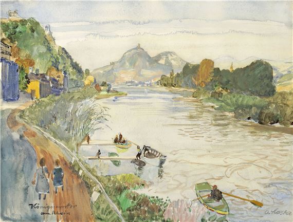 Königswinter am Rhein by Oskar Laske, circa 1925
